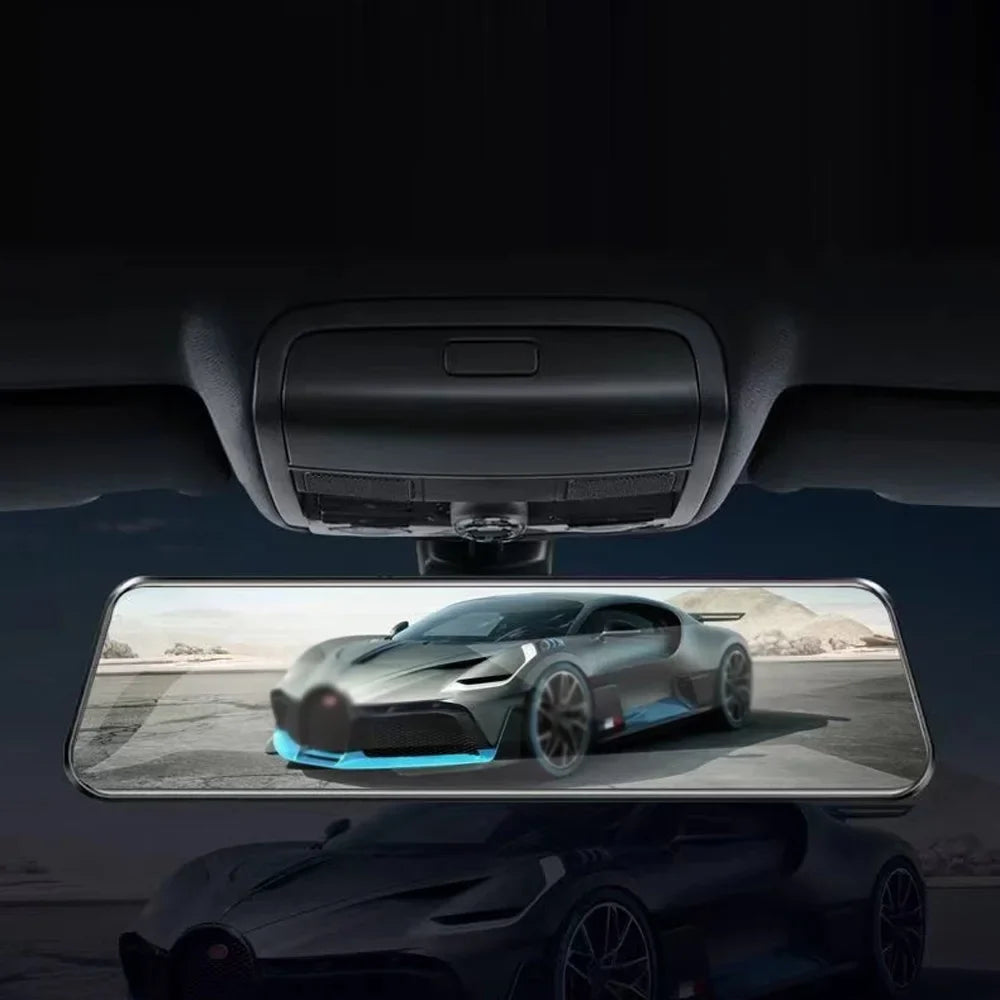 Locking Motion Monitor, - - Collision Rear 9.66 Angle 1080P Cam Night-Vision, Dash Recorder DVR Touchscreen Support, Camera - Front Driving Inch & Detection Dual Wide Loop Parking