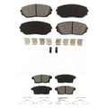 Kit For Front Brake MKX Ford CX-9 Rear Lincoln Mazda Semi-Metallic KSM-100095 Edge Pads CX-7