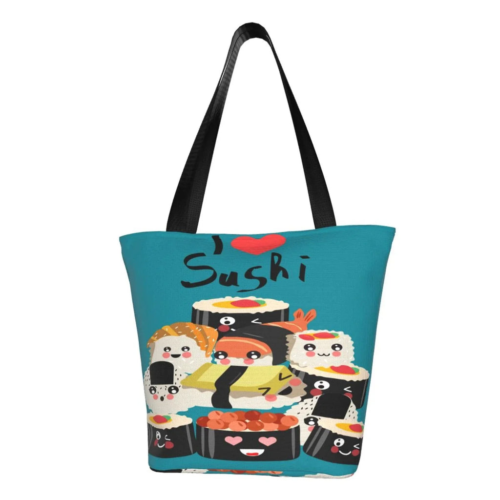 Handbags Women'S Shopping Capacity Sushi Love Bag,Shoulder I Tote Bag Bag Hobos Lukts Large