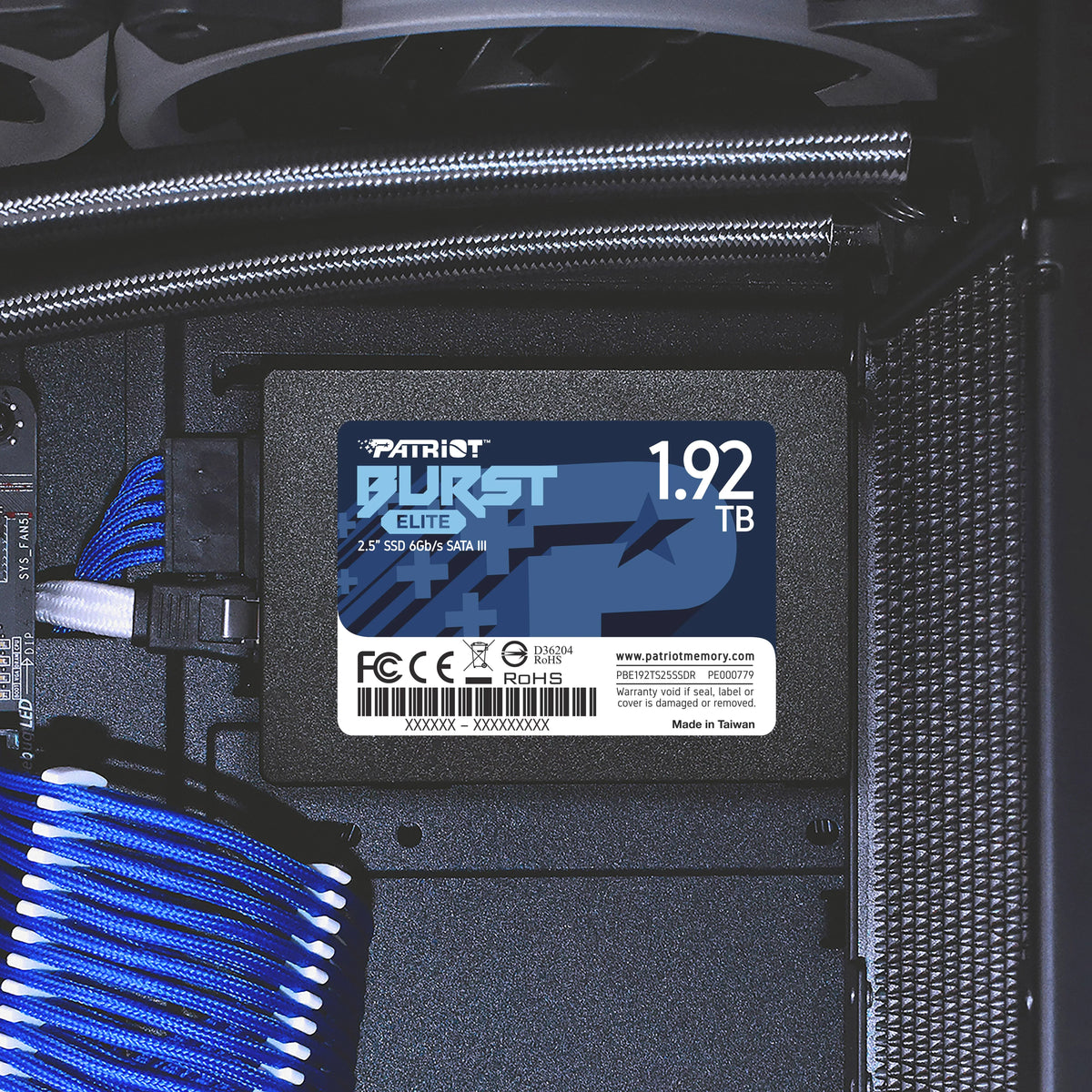 PBE192TS25SSDR 3 Drive Burst - 2.5" - Elite SSD Internal 1.92TB Solid Patriot SATA State -