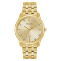 Date Sutton Quartz Indicator Watch Men's Gold-Tone 40mm 97D123 Bulova