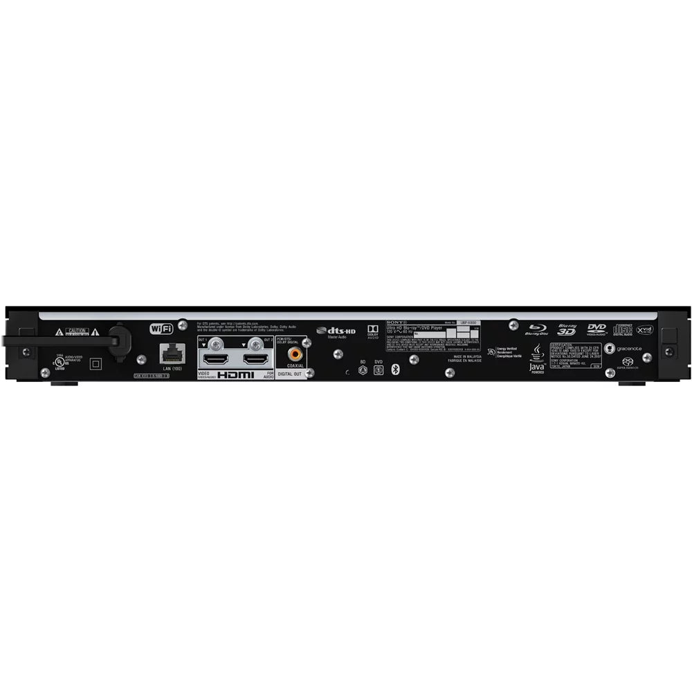 Touchpad, Lens Blu-Ray Laser Sony - Cable w/ Player Accessories Backlit with Hi Bundle HD Smart Wireless Includes, Ultra UBP-X800 Keyboard Players + 6ft 4K HDMI and 2.4GHz DVD/CD Cleaner Res for