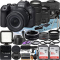 SanDisk ZeeTech 75-300mm Mark LED + Mount + Mirrorless Lens Card Accessory Memory + Canon + Camera RF + Case EF 24-105mm R6 + II 32GB with EOS 2 Adapter Flash Pack