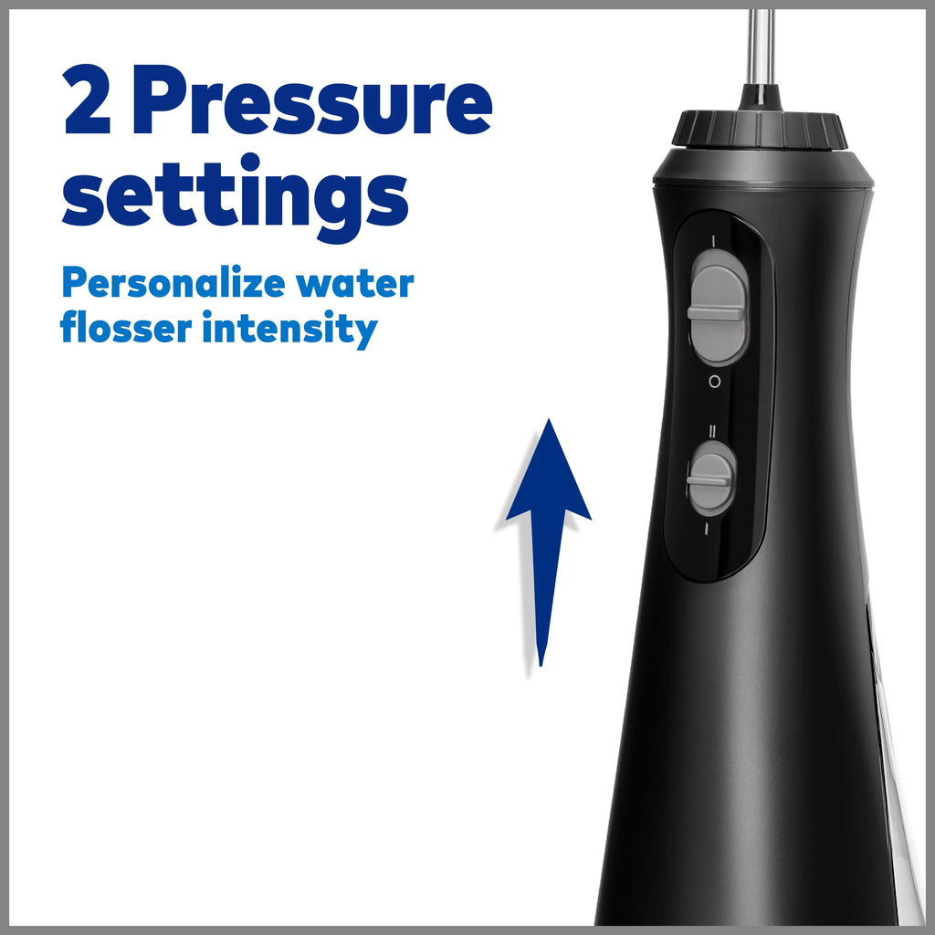 Flosser Oral Waterpik Cordless Water Black Irrigator, Portable Plus
