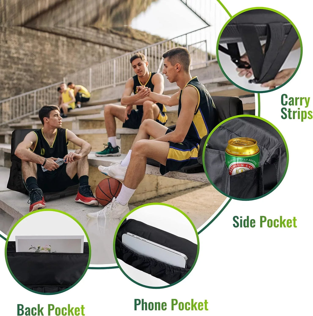 Bleachers for Extra Sturdy Seating Chair Events, for Thicker, - AiYCHEN Camping, Seat, Waterproof, Wide Sporting and Reclining and 25-Inch Beaches, Stadium Picnic