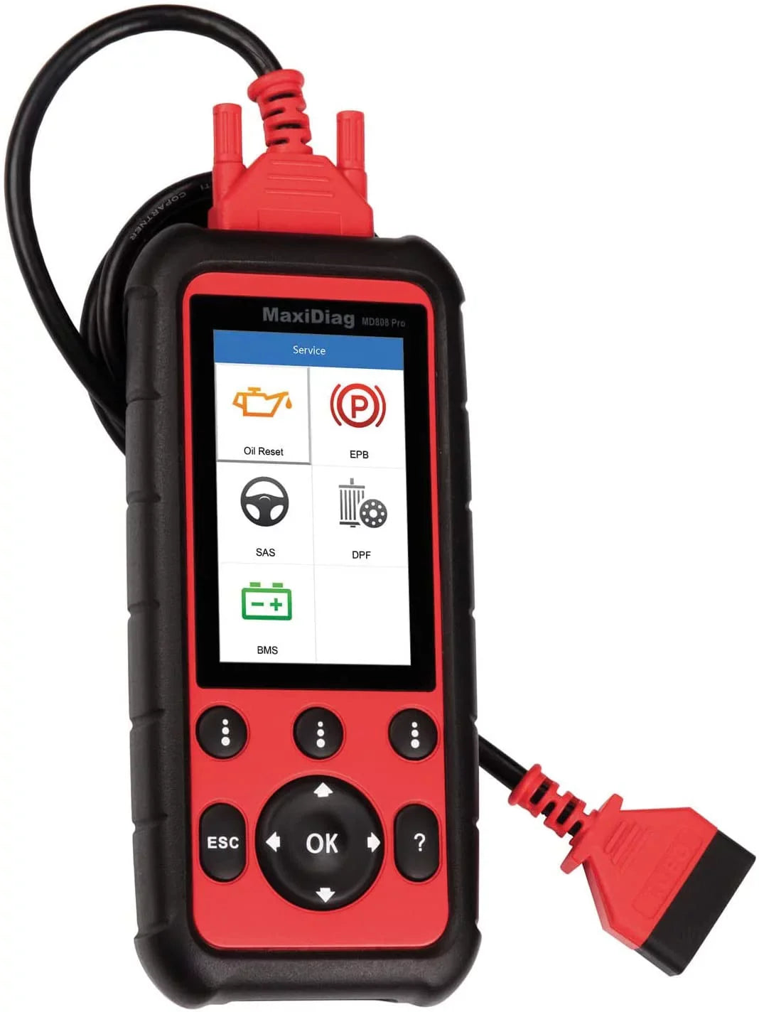 Data Autel Read/Clear EPB/ Brake MD808 Relearn Relearn Registration Parking Scanner MaxiDiag OBD2 Pad Live Diesel Regeneration Steering Reset Angle Codes Reset Oil Filter Battery Particulate Pro and
