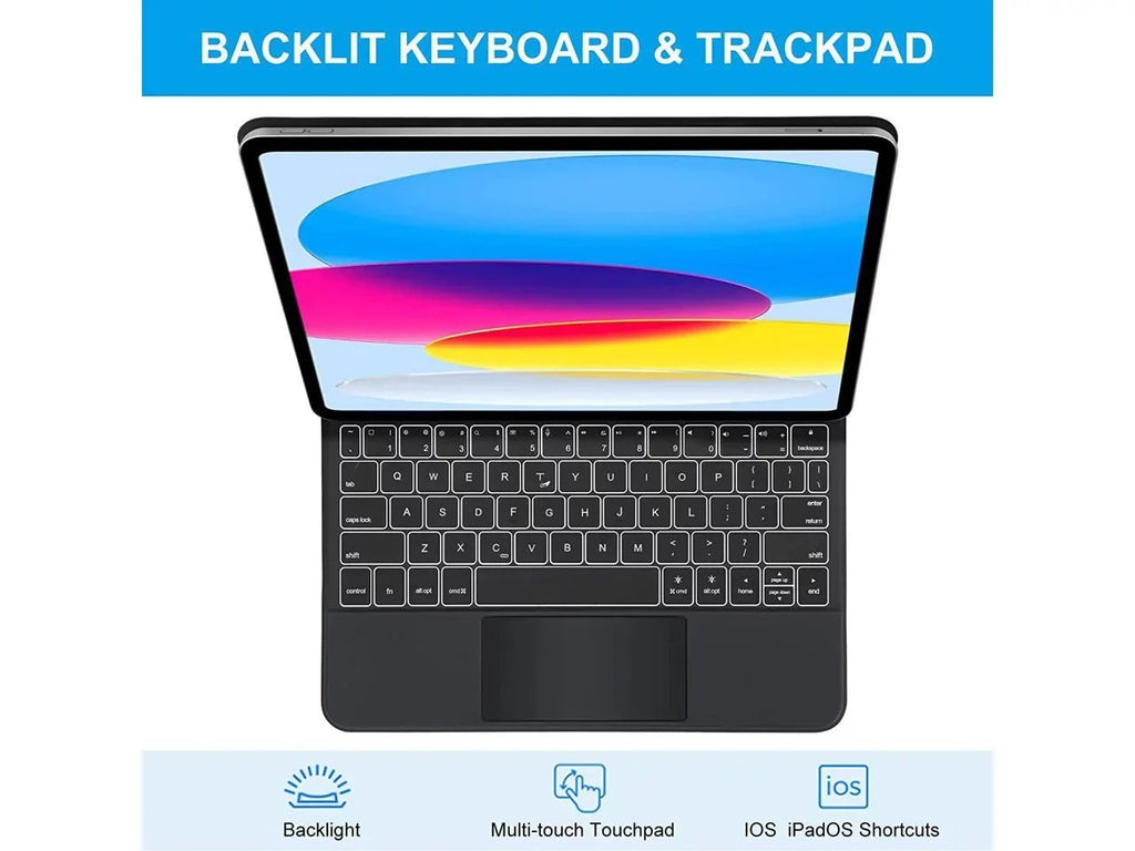 4th iPad for Air 3rd 2022 Pro 10.9 iPad 4 Trackpad Cover Keyboard 11 Gen inch 2020 5 Magic 2nd Keyboard 2018 2021 Backlit Stand 2020 2022 1st Air Magnetic