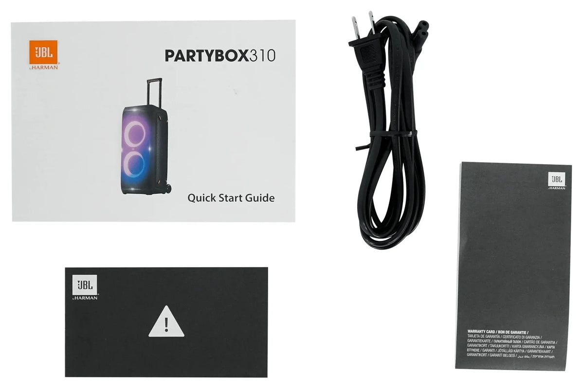 LED Rechargeable Portable Partybox 310 Party RGB Bluetooth JBL Box Speaker+Mic