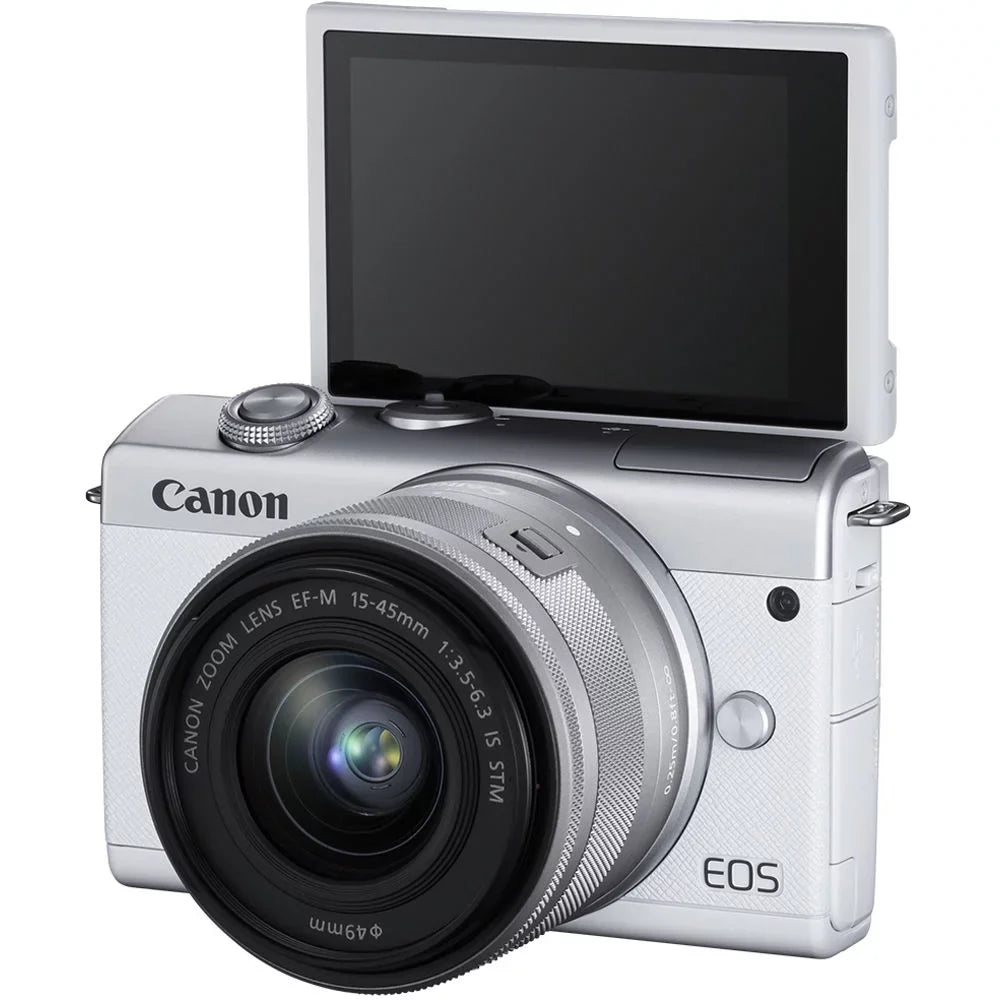 15-45mm Digital Camera Lens Mirrorless (White) M200 with - EOS 3700C009 Canon