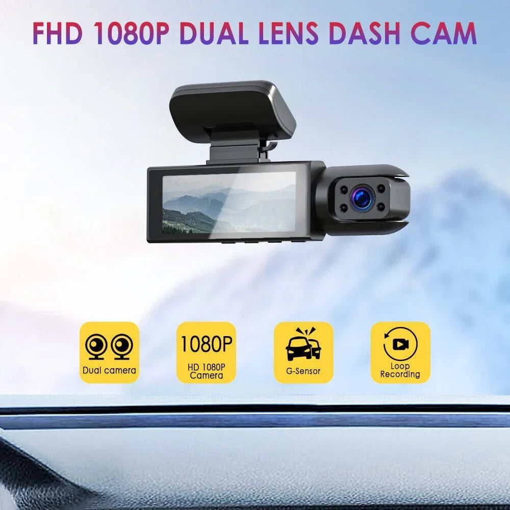 Cam - Safety Ensure Recording Front G·PEH Road Your and Lens Dash Dual Inside with