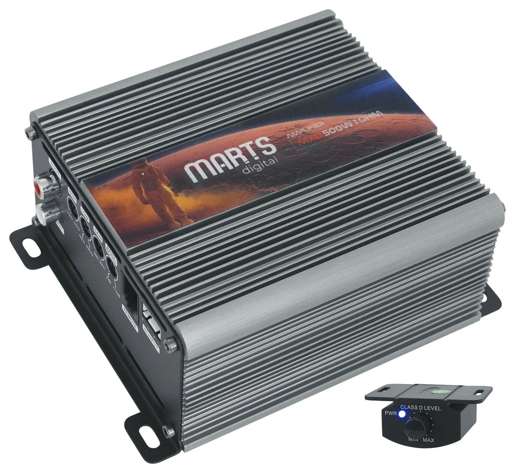 Digital MXD Kit Car OHM 500 RMS Marts Mono 500w Amplifier+Bass 1 Remote+Amp