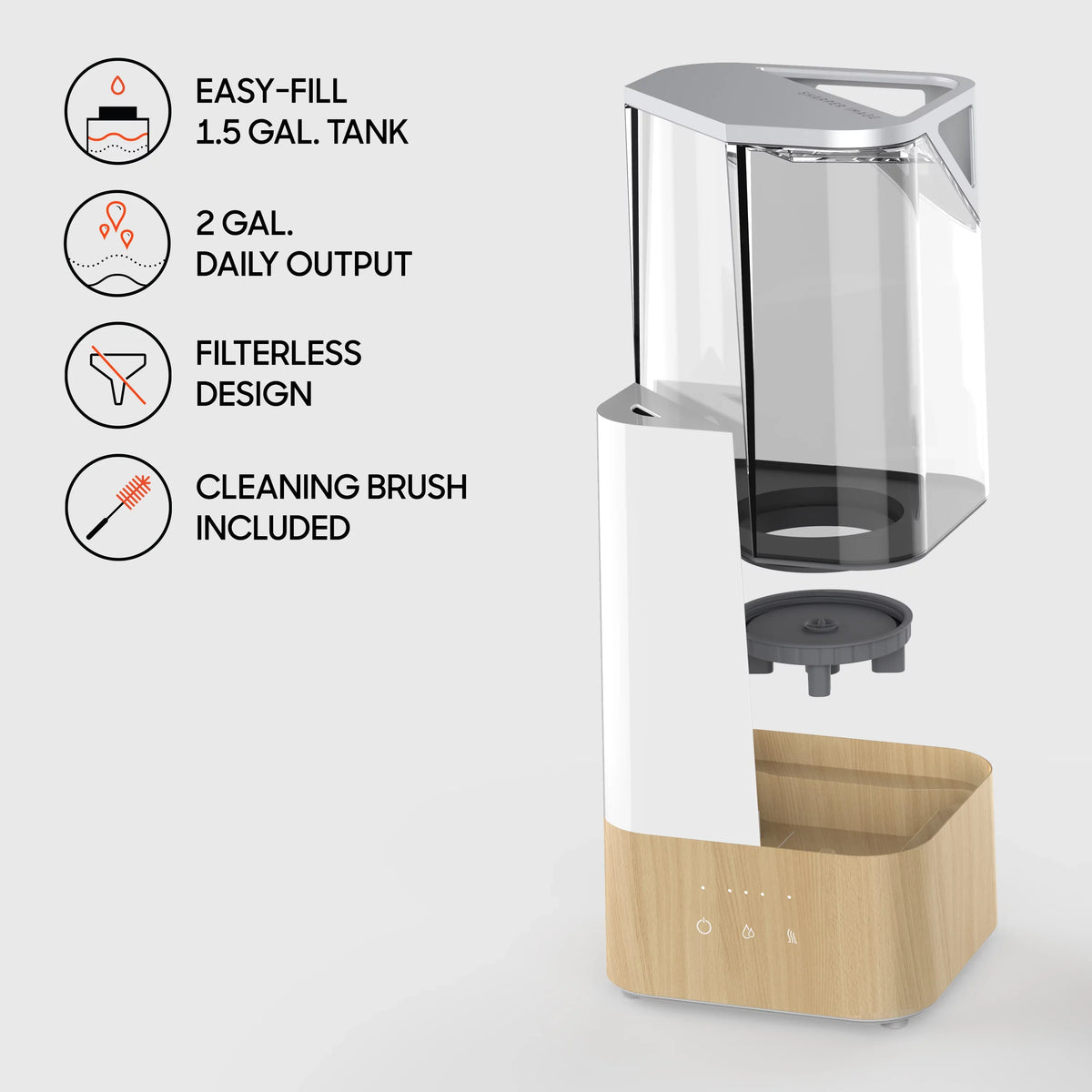 Mist, Filter UHS2 3 Free Warm Image Settings, Whisper-Quiet, or Ultrasonic Cool Humidifier, Sharper