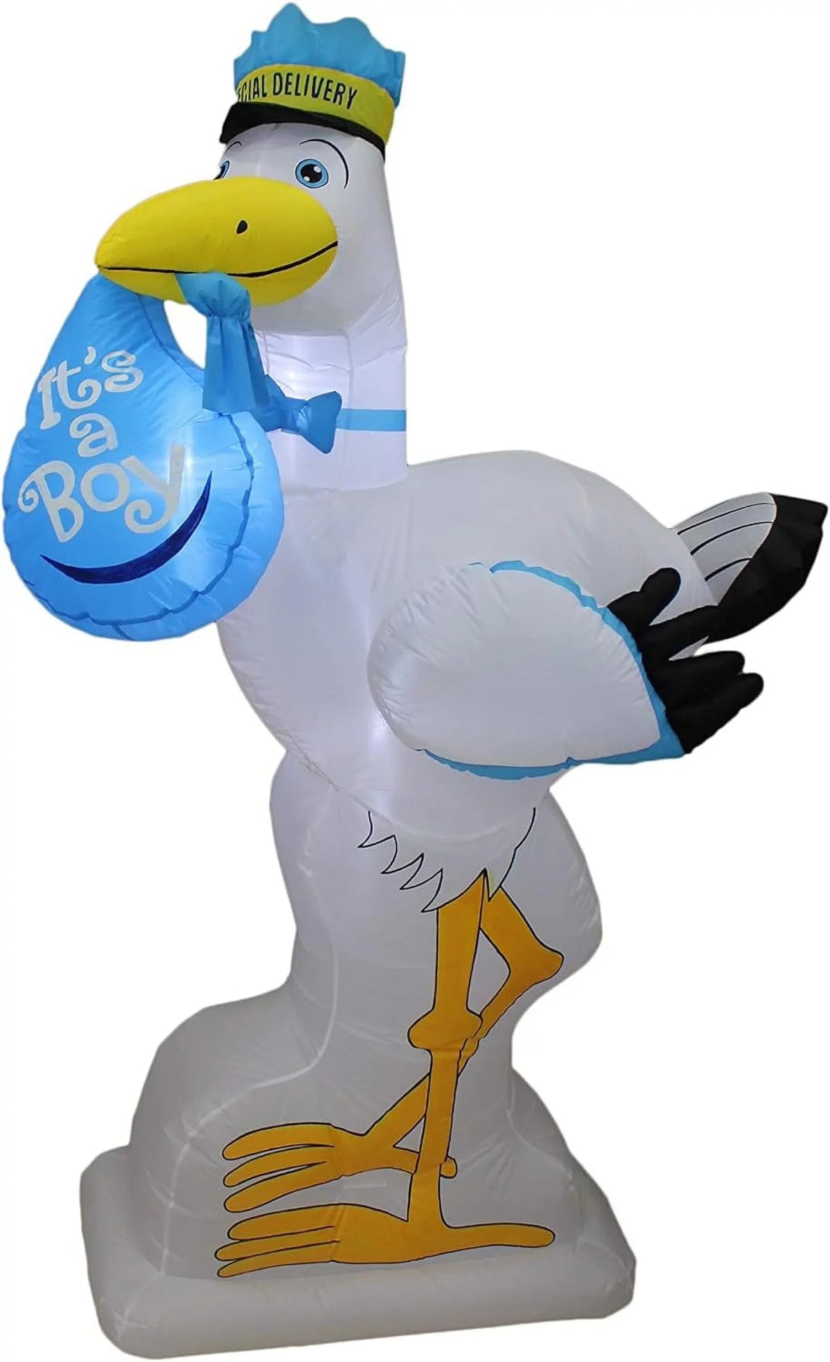 Blue Announcement Party Inflatable Outdoor Boy Indoor Prop Lights Tall Garden Lawn Home Baby 6 Blowup Foot For Special Celebration It's Decoration Baby Stork LED A Lighted Shower Yard Delivery