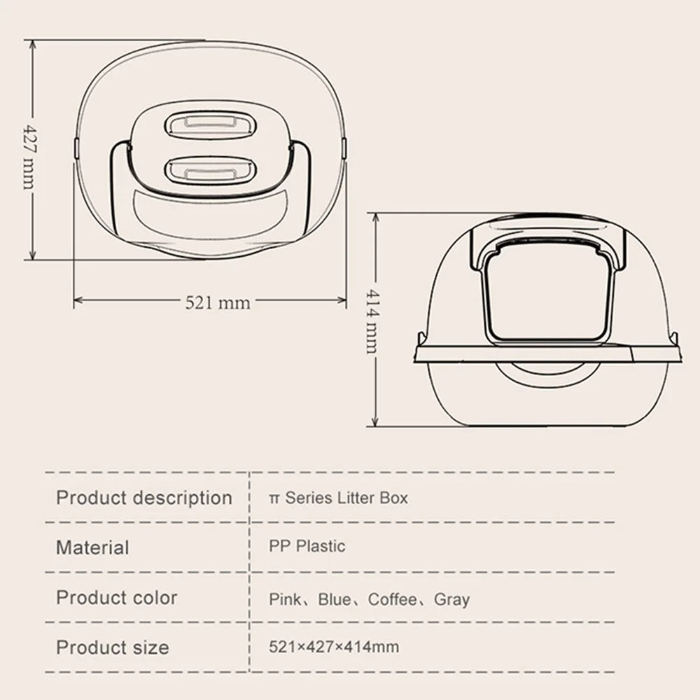 Plastic basin,Cat Coat - Snowsuit Box Filter Cat Cat Filter Filter Litter Easy Owners Door Convenient Reversible - Air BUZHI Vest Small Easy Winter Easy Coat Winter Windproof - PAKEWAY Litter