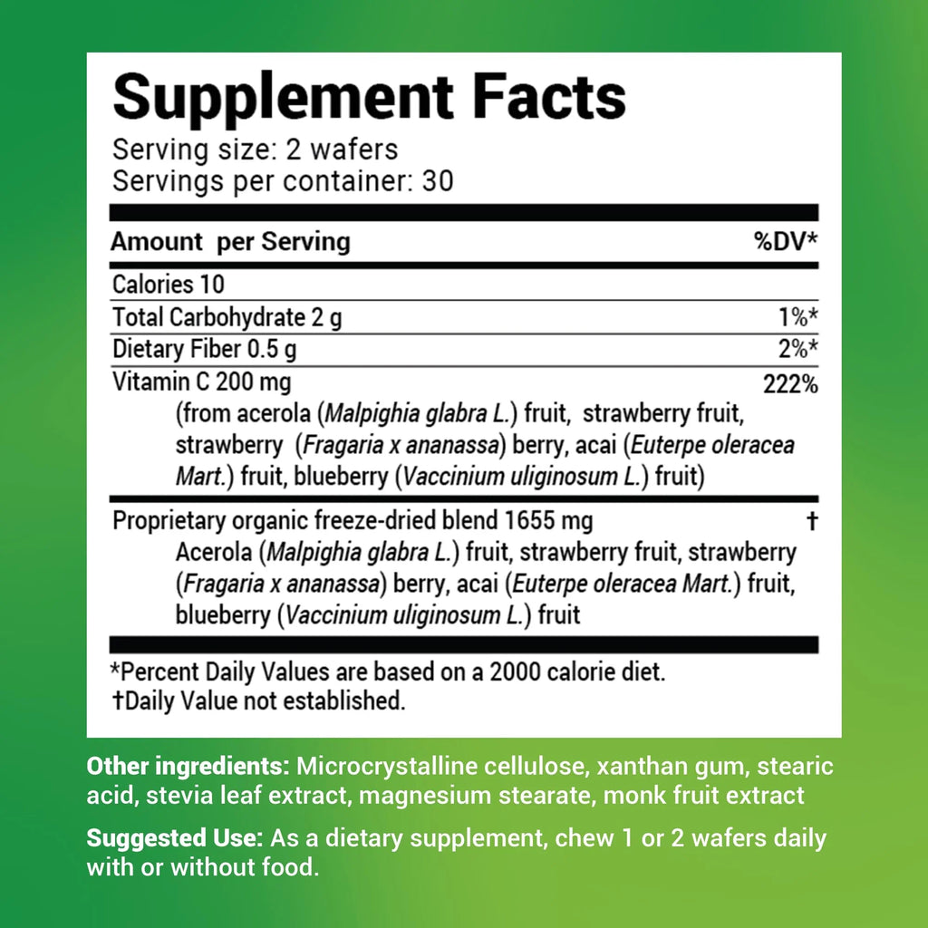 Complex Vitamin Vitamin - Real 60 Wafers Chewable Chewable C Berries, Berg from Dr. Tablets C