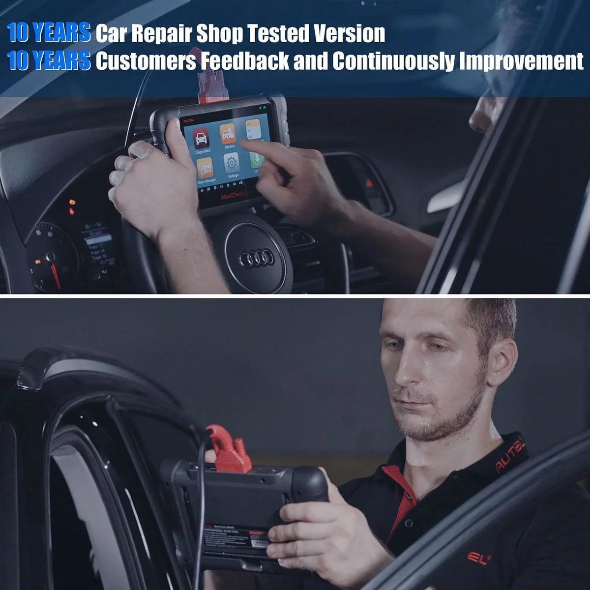 System & Full Autel Diagnostic functionalities OBD2 Tool, Scanner Same MK80 Scanner OBD2 Diagnostic Professional MX808 Diagnosis IMMO/EPB/SAS/BMS/TPMS/DPF, System with MaxiCheck of All