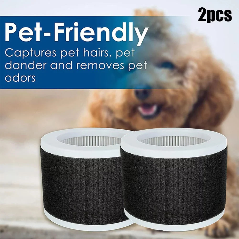 True 3-In-1 Desktop Koios Replacement Air Mooka Filter Epi810 2Pcs Purifier