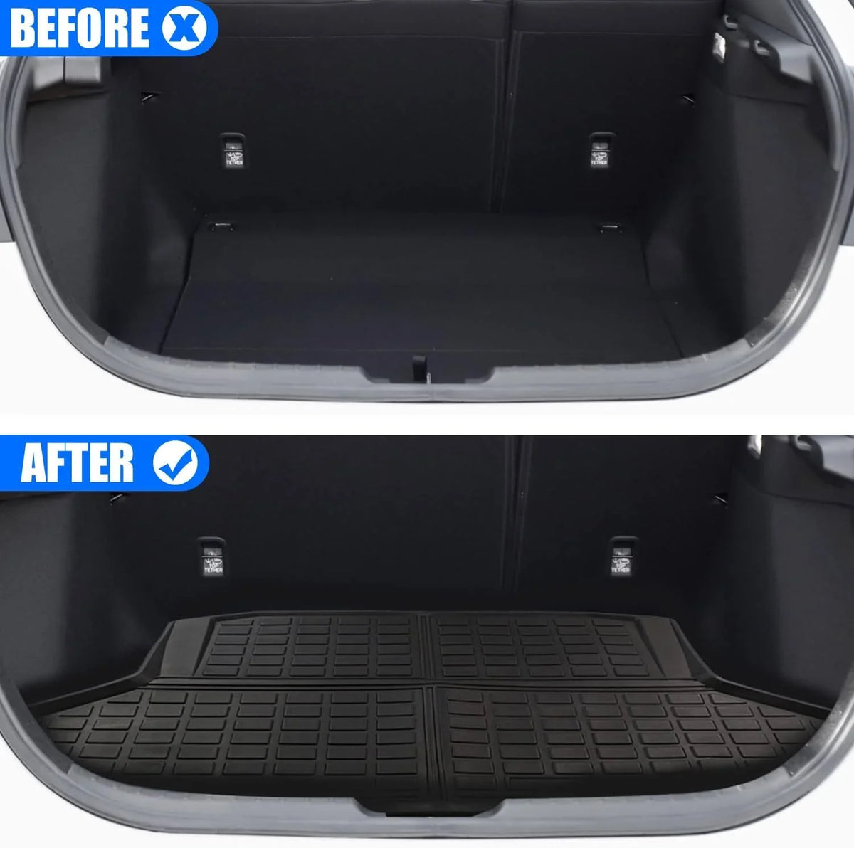 Civic Cargo Trunk Rear Accessory Civic Honda 2023 Weather Floor 2022 Rear Cover Honda Tray Liner Mat Black 2022-2024 Trunk Cargo All 2024 for , fit