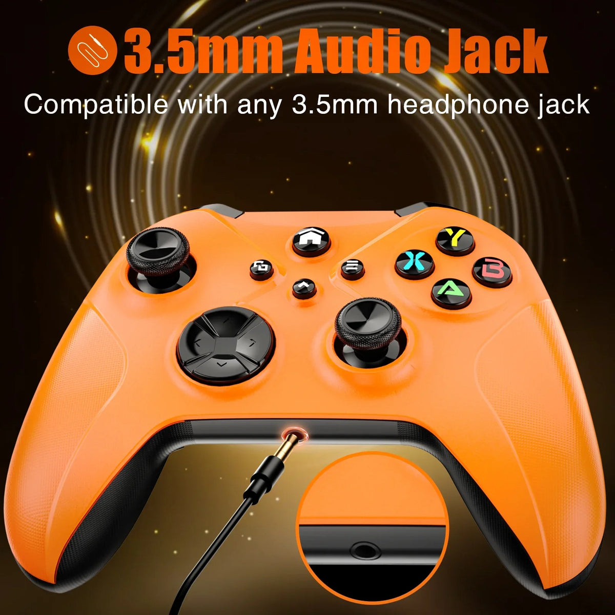 Xbox X/S, Video for Wireless Jack/Macro One Turbo/3.5mm Support Update (Watch Compatible Xbox S/X Gamepad Series Bonacell Controller Controller One, One/Xbox to Headphone with Xbox XBOX)Game Functions