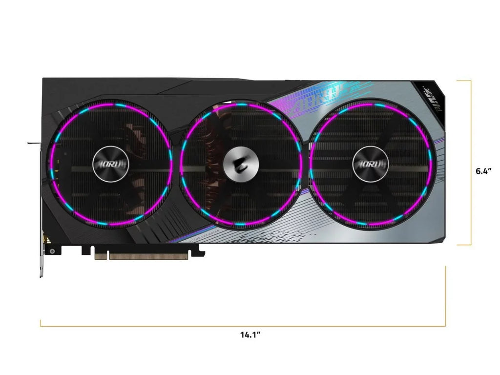 PCI AORUS GIGABYTE x16 RTX GeForce 4090 4.0 Express M-24GD 24GB Card GV-N4090AORUS GDDR6X ATX Video