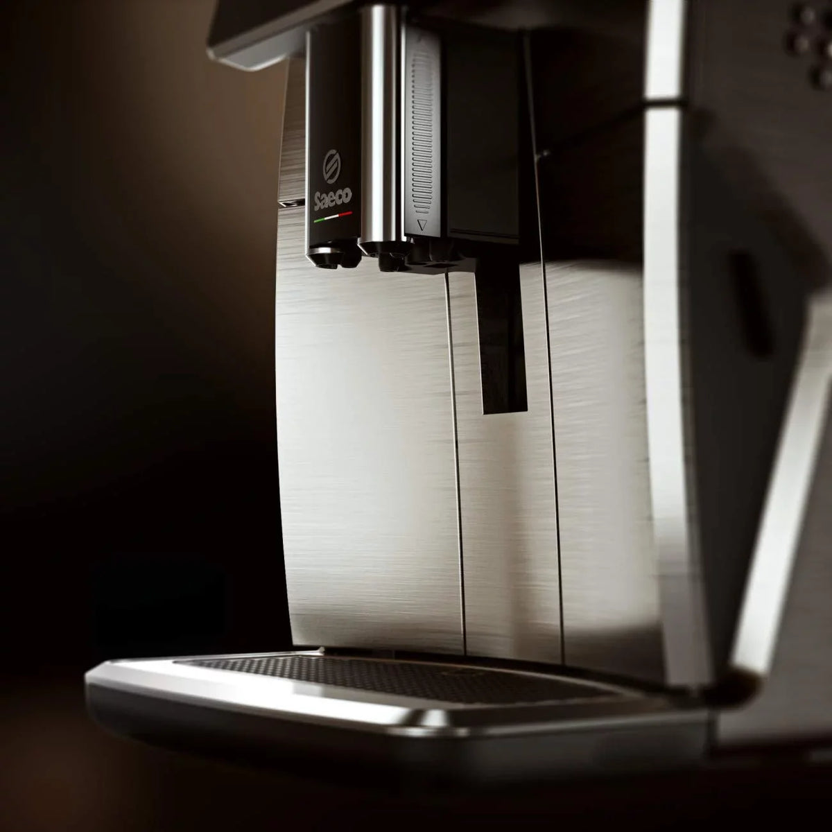 Titanium Automatic Metal Super Espresso SM7684/04 Front Saeco Xelsis Machine,