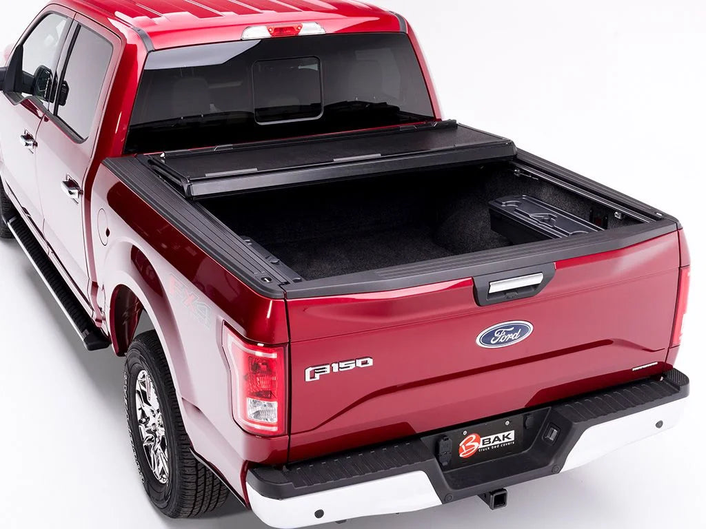 2020 (78.9") 2015 | Ford Truck Cover RealTruck BAK Hard | with F-150 Folding 7" - BAKFlip F1 by 772327 Compatible 6' Bed Bed Tonneau
