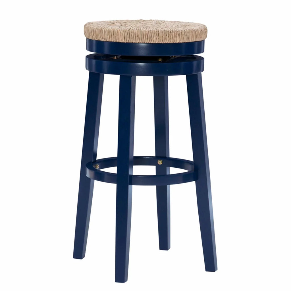 31 Stool Natural Bar in. with - Rush Powell Swivel Natural Morgan