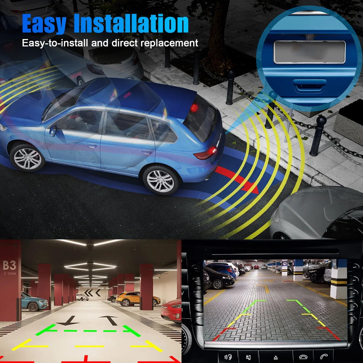 2013 2014 Edge Fit 2011 Backup View BT4Z-19G490-B Rear 2015 2012 Ford For Camera