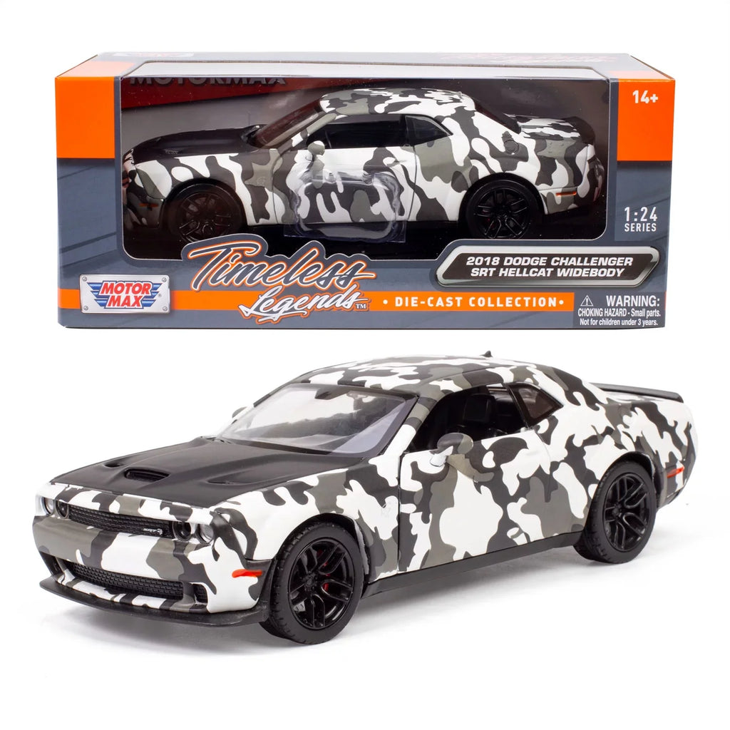by Model Widebody All Diecast Hellcat Exclusive 2018 Camo Toys Star Challenger SRT 79350 1/24 Car Dodge Motormax Camouflage