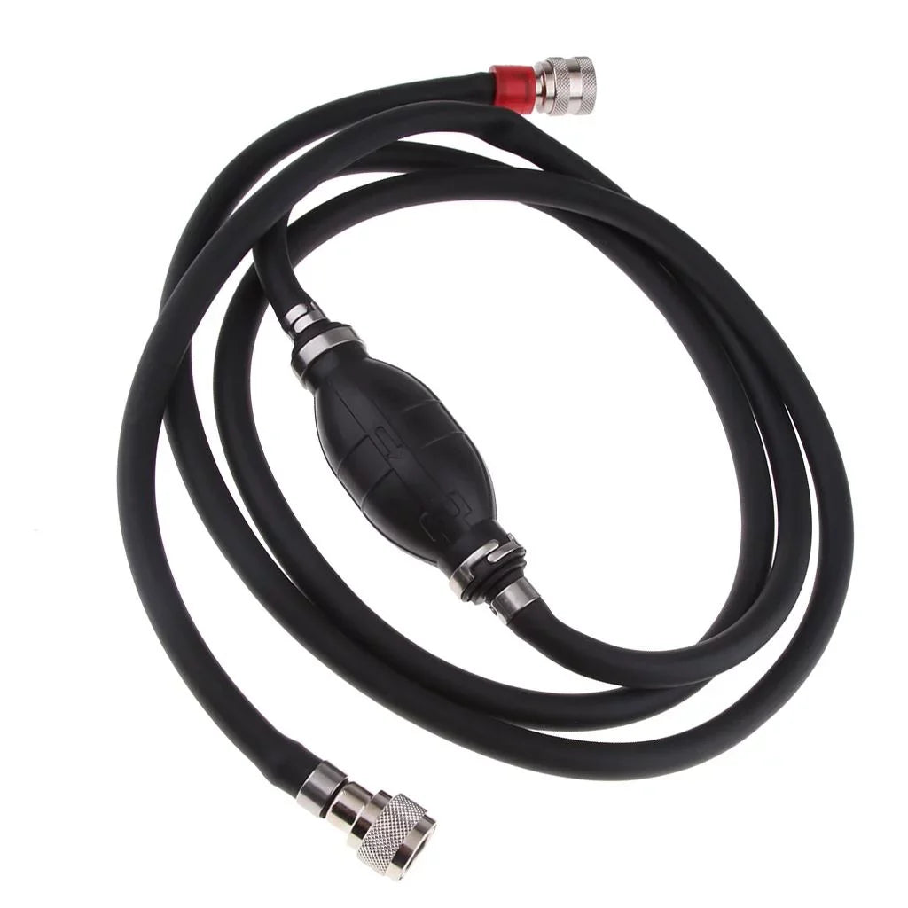 Line Marine Assembly Fuel Motor Hose for Line Tractors, and Outboard - RVs, Assembly Suitable 8FT Black Caravans Boat Boats, Fuel