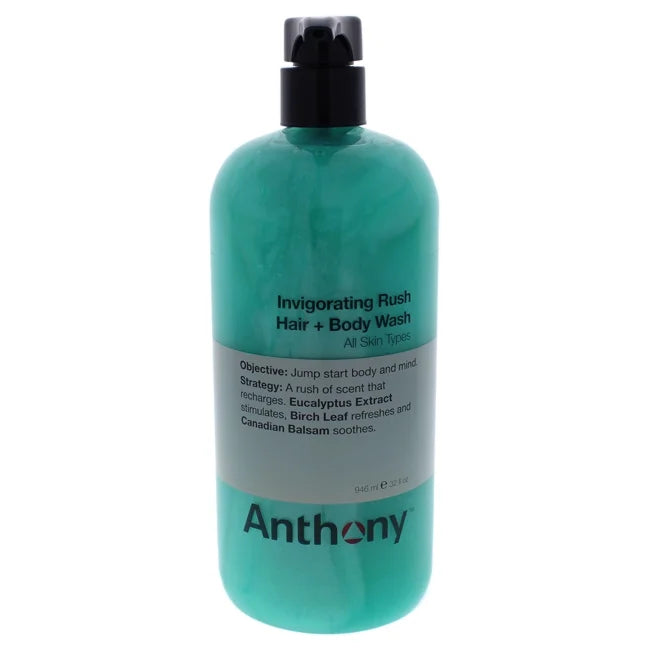 Invigorating Rush For Contains and Cleanses, Fl Canadian Hair Balsam, and Eucalyptus Oz, Anthony Extract, Leaf, Formula Refreshes, 32 Wash, Body That Birch and 2-In-1 Hydrates Hair Body, Soothes