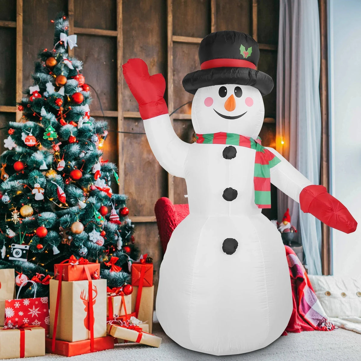 Yard Winter Up Inflatable Decoration, Up Lawn Giant 7.9ft Decor Christmas Light Party iMountek Holiday Garden Snowman, Snowman Holiday Yard for Blow Huge