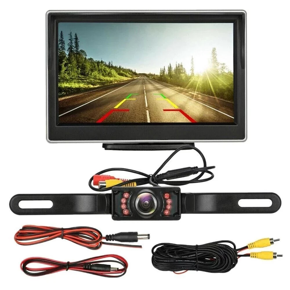 5" HD Camera Wireless Parking System View Rear Backup Piece 1 Vision Car Night Monitor with