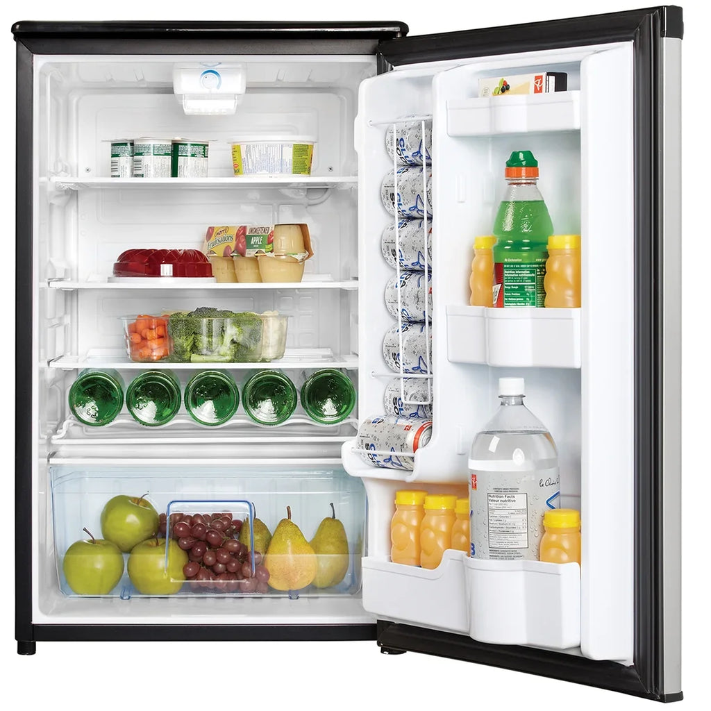 4.4 Danby Cf Refrigerator Auto All Defrost Shelves DAR044A4BSLDD Glass Cantilever Estar