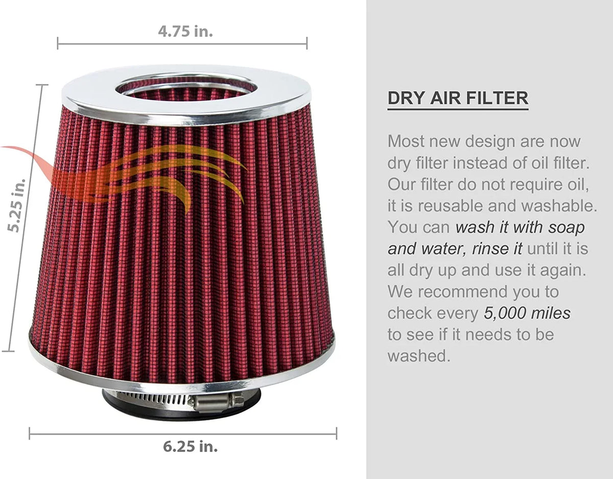 Filter Compatible Air xB Scion Intake 08-12 Cold RED Rtunes Combo Racing For Kit +