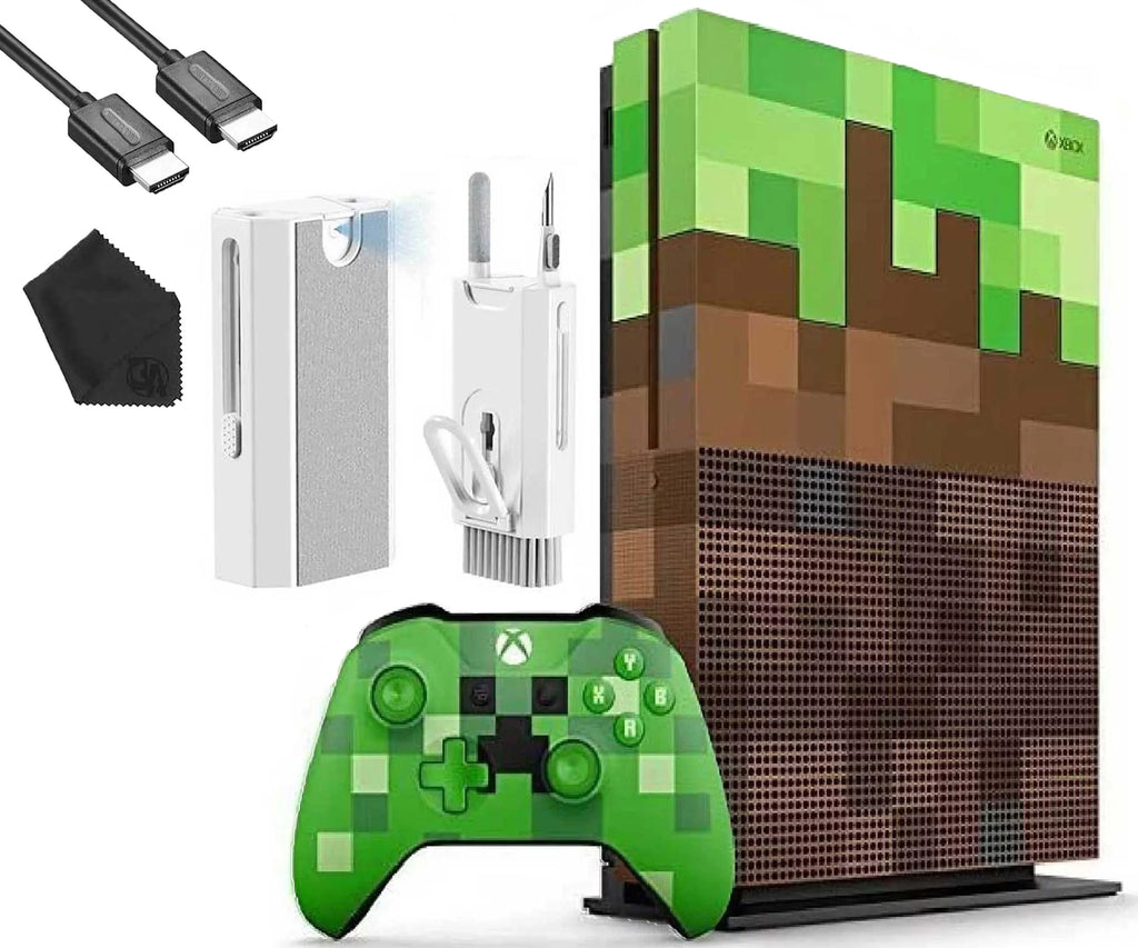 Gaming Xbox Microsoft HDMI 1TB X with One Console Cleaning Mincraft Kit