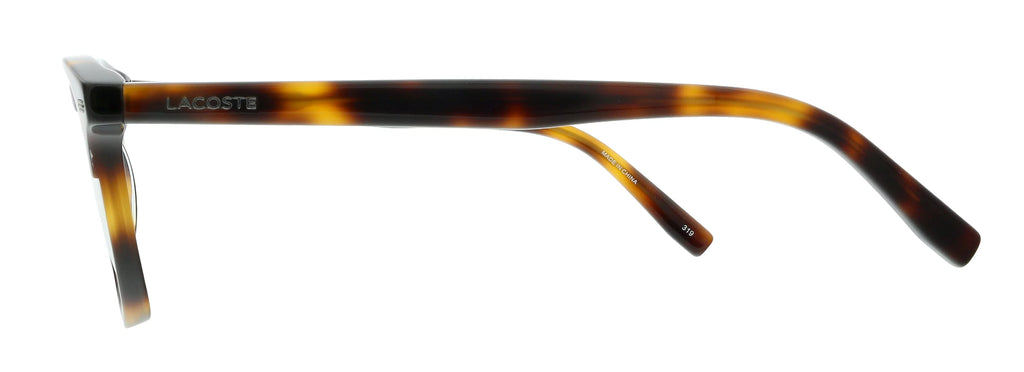 Lacoste Modified L2832 Rectangle Havana Eyeglasses mens 214 for