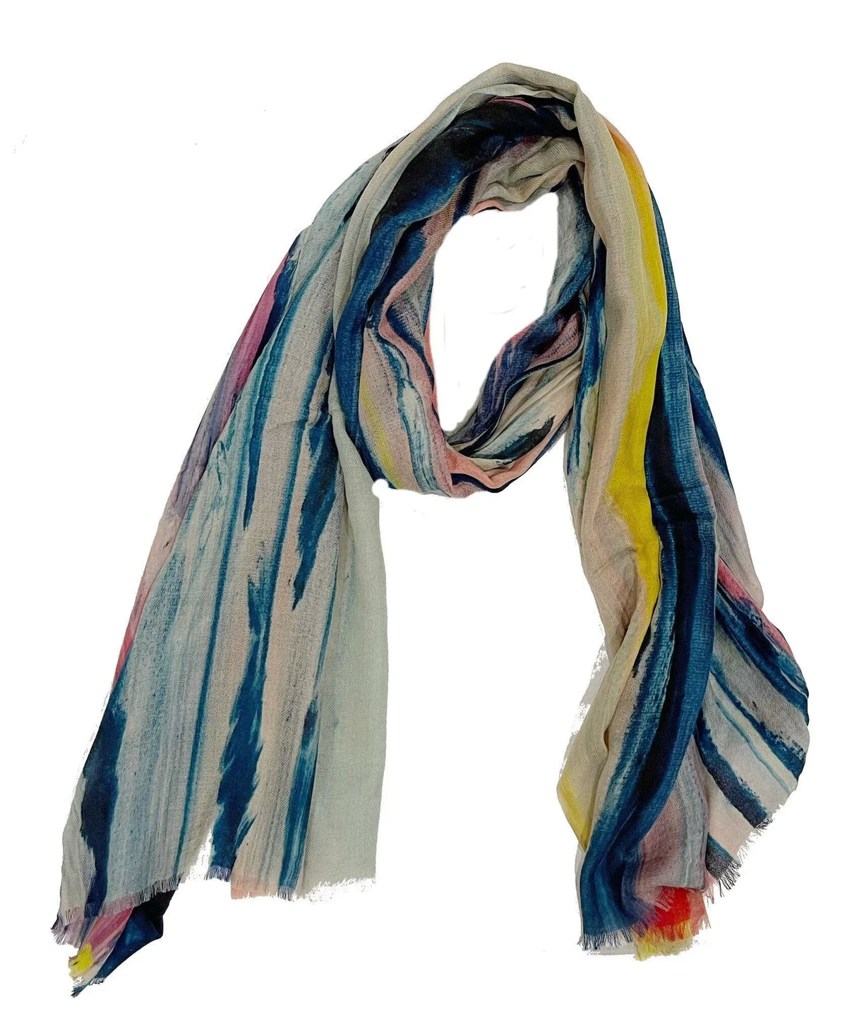Cheung Blend Scarf Beach - Moonlight by Cashmere/Wool James CA Paul