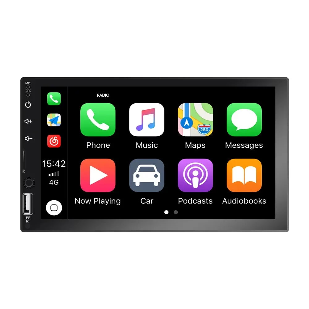 Car Touch Camera/Android 2 Screen Car for Player Din MP5 Stereo Auto/Autoradio/IOS/Bluetooth/USB/TF 7" View Rear Play with Multimedia