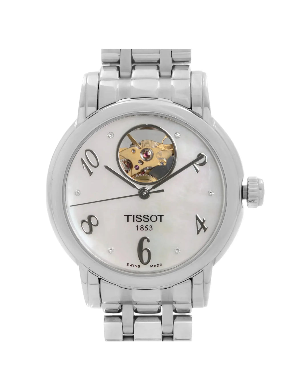 Pre-owned New) Automatic Heart MOP T050.207.11.116.00 Lady Watch Tissot (Like