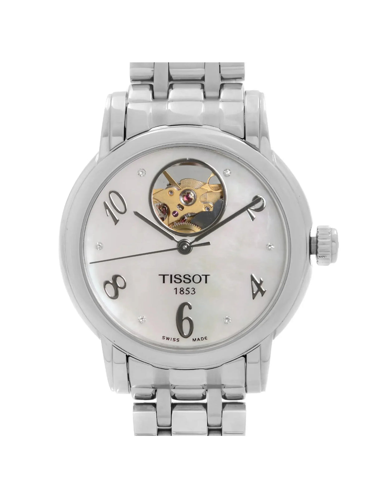 Pre-owned New) Automatic Heart MOP T050.207.11.116.00 Lady Watch Tissot (Like