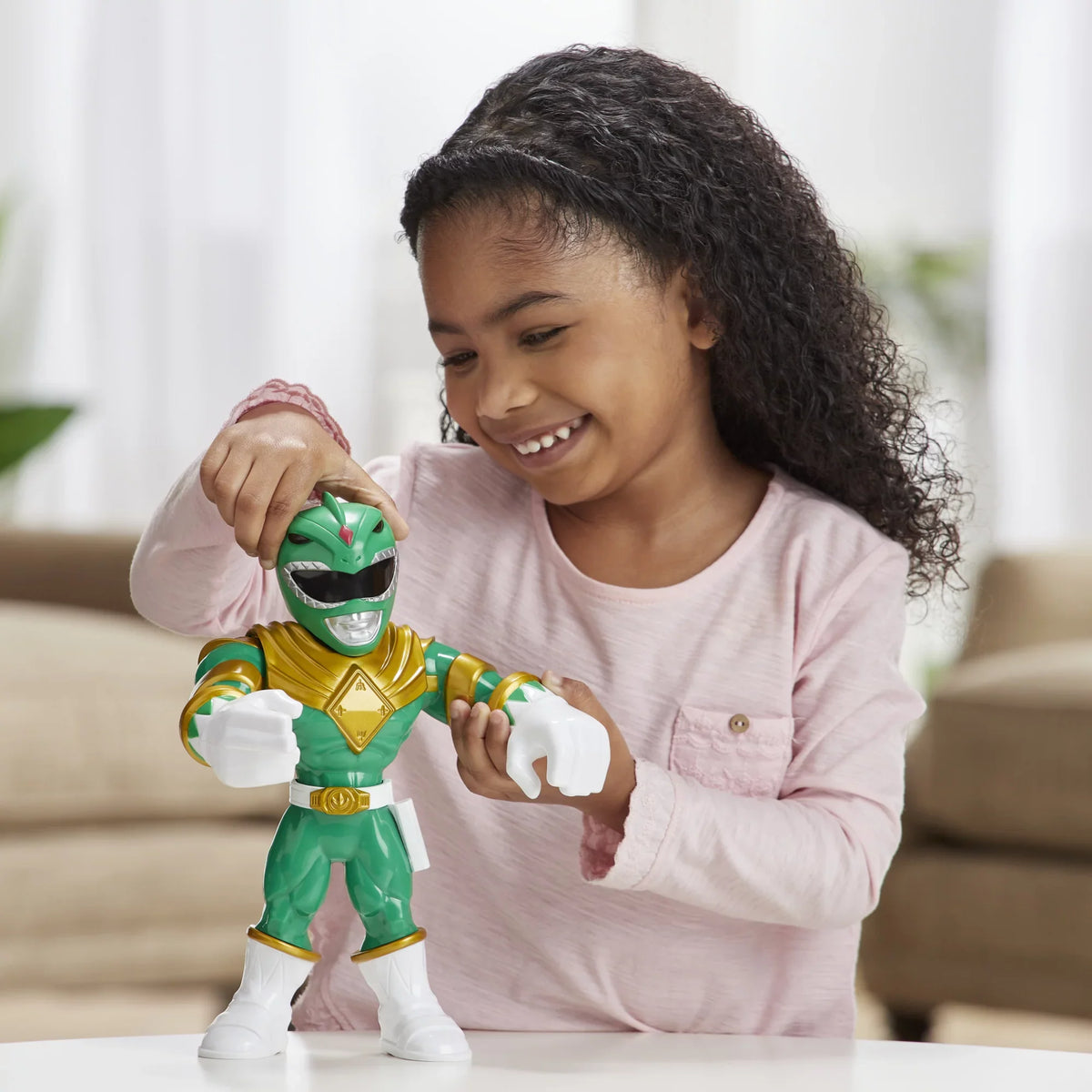 Action Mighties Rangers Green Power Ranger Heroes Playskool Mega Figure