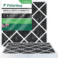 Furnace Pleated with MERV HVAC 8 AC Air (3-Pack) Filters 10x10x1 Activated Odor Carbon Eliminator Filterbuy