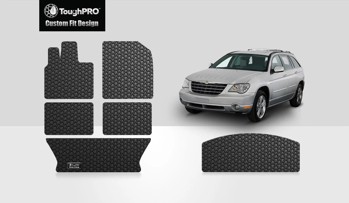 All - 2005 Duty Rubber Full Heavy - Set CHRYSLER with - Weather - Cargo - Pacifica ToughPRO Black Mats
