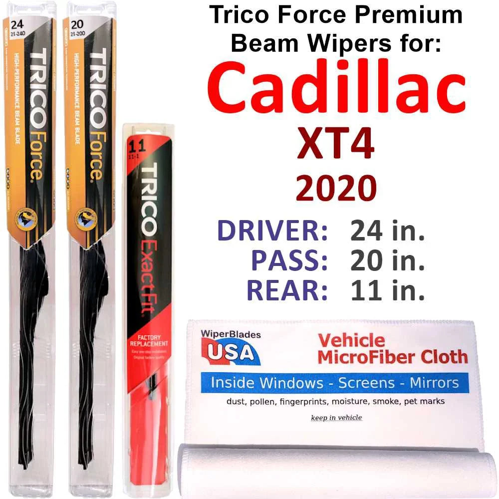 Wiper (Set w/Rear of Performance 3) 2020 XT4 Beam Cadillac Wipers