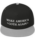 Black/Grey (Flat Again Make Hat America Goth Bill), Hat