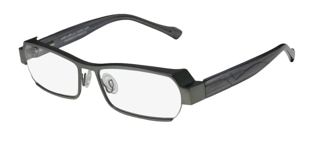 FLEXIBLE SAGE / TRANSPARENT LEGACY FRAME LARY'S 55-16-0 NEW MENS HINGES FULL-RIM ULTIMATE COMFORT LENSES HARRY DEMO EYEGLASSES/SPECTACLES SPECIAL GRAY DESIGNER