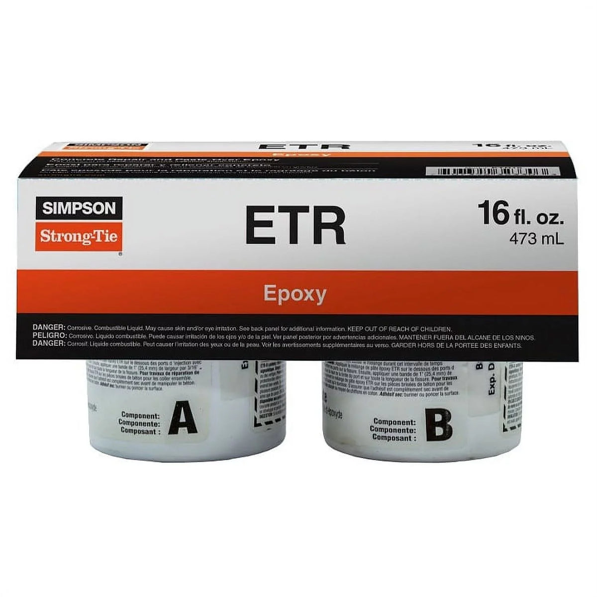 Repair Epoxy Strong-Tie Paste-Over Simpson ETR16 2-Part - Crack Epoxy-Tie