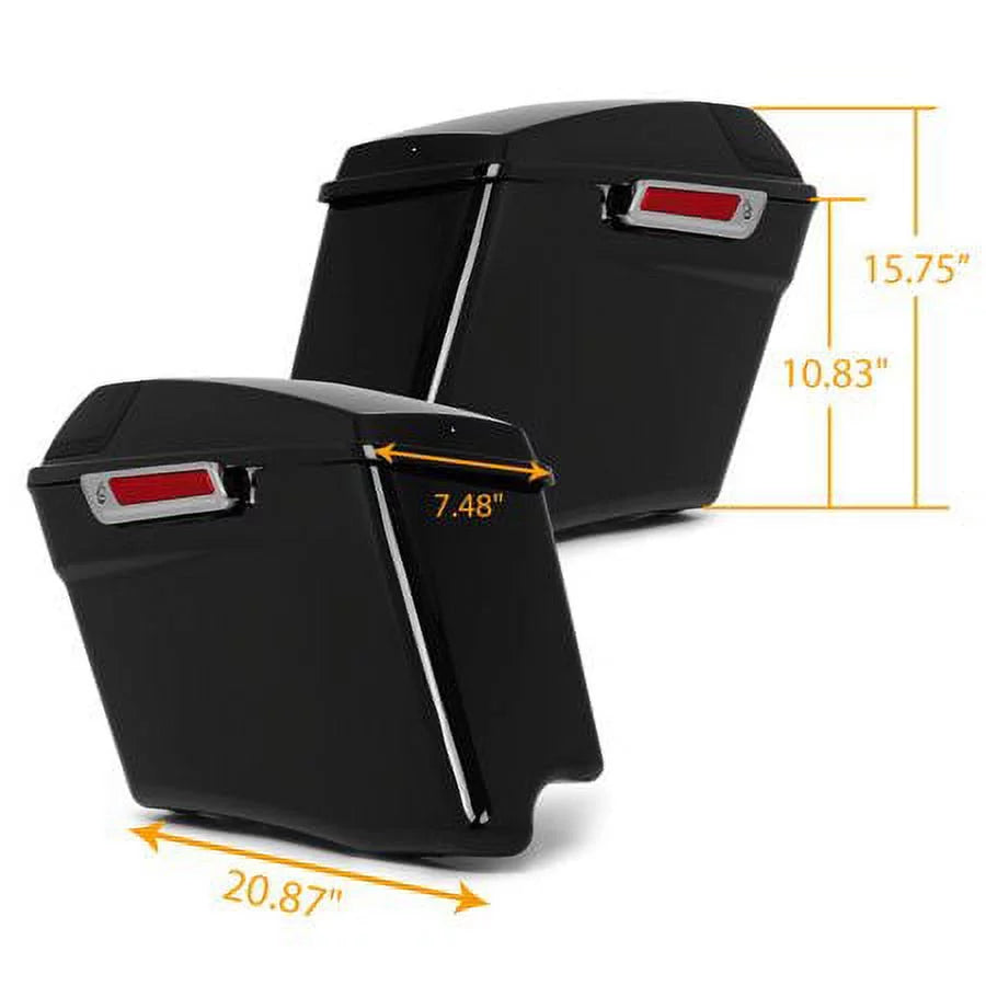 Grills 15 with 19 18 22 23 Audio Hard CVO 5" Glide Saddlebags Cover Harley Touring 21 14 for 16 17 20 w/Speaker Kojem