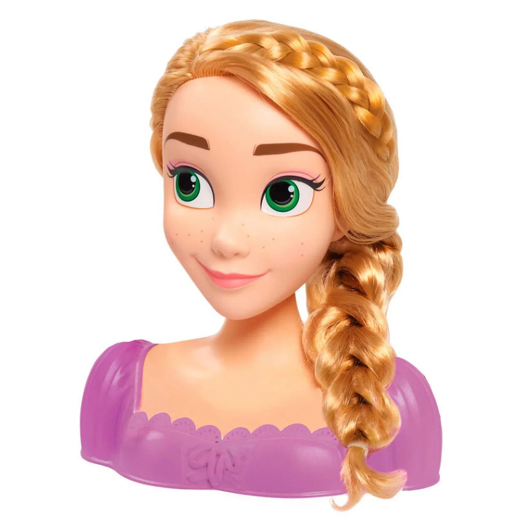 Officially for Disney Toys Princess Rapunzel 3 Pieces, Kids Styling Play, Pretend 7 Head, Licensed Ages